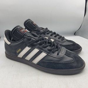 Adidas Samba Classic Mens 10.5 Black Soccer Athletic Shoes Walking 034563